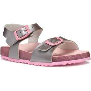Geox J Adriel Girl I Sandal, Silver/Pink, 1 UK Geox J Adriel Girl I Sandal, Silver/Pink, 1 UK