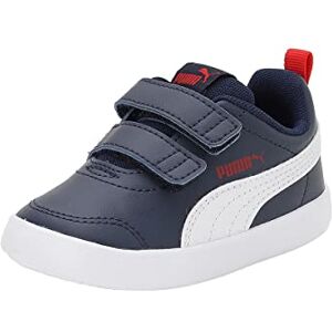 Puma Unisex Kids Courtflex V2 V Inf Sneakers, Peacoat-High Risk Red, 9 UK Puma Unisex Kids Courtflex V2 V Inf Sneakers, Peacoat-High Risk Red, 9 UK