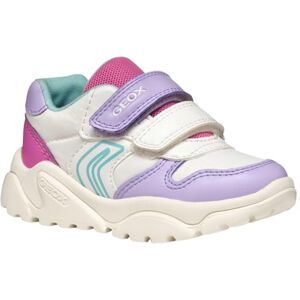 Geox Baby B CIUFCIUF Girl A Sneaker, White/Lilac, 7 UK Child Geox Baby B CIUFCIUF Girl A Sneaker, White/Lilac, 7 UK Child