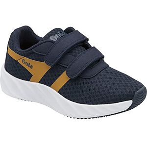 Gola Draken Twin Bar QF Road Running Shoe, Navy/Deep Sun, 8 UK Child Gola Draken Twin Bar QF Road Running Shoe, Navy/Deep Sun, 8 UK Child