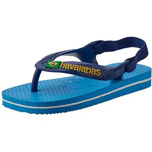 Havaianas Baby Brasil Logo Ii Turquoise/Navy Blue 20 Havaianas Baby Brasil Logo Ii Turquoise/Navy Blue 20
