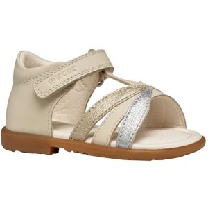 Geox Baby Girls B VERRED A Sandal, Lt Ivory/Platinum, 4.5 UK Child Geox Baby Girls B VERRED A Sandal, Lt Ivory/Platinum, 4.5 UK Child