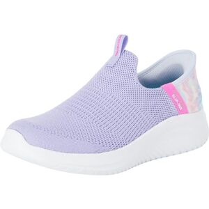 Skechers Girls Ultra Flex 3.0 Colory Wild Slip-On, Lavender Mesh Multi Trim, 13 UK Skechers Girls Ultra Flex 3.0 Colory Wild Slip-On, Lavender Mesh Multi Trim, 13 UK