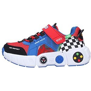Skechers Boys 402260l Blmt Sneaker, Blue Synthetic Red Textile Multi Trim, 1.5 UK Skechers Boys 402260l Blmt Sneaker, Blue Synthetic Red Textile Multi Trim, 1.5 UK