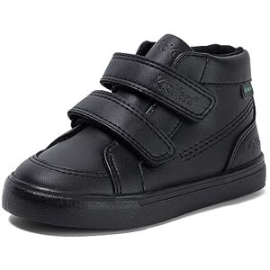 Kickers Unisex Kids Tovni Hi Velcro Easy Fastening Black Leather School Shoes, Black, 7 UK Child Kickers Unisex Kids Tovni Hi Velcro Easy Fastening Black Leather School Shoes, Black, 7 UK Child