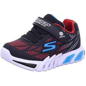 Skechers Flex-Glow Elite Vorlo Trainers, Black Synthetic/Red & Blue Trim, 4 UK Skechers Flex-Glow Elite Vorlo Trainers, Black Synthetic/Red & Blue Trim, 4 UK