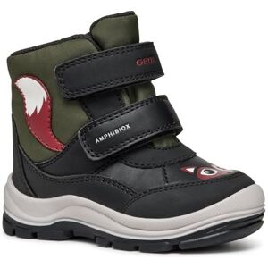 Geox Baby FLANFIL BOY B ABX Snow Boot, Black/DK Green, 2 UK Child Geox Baby FLANFIL BOY B ABX Snow Boot, Black/DK Green, 2 UK Child