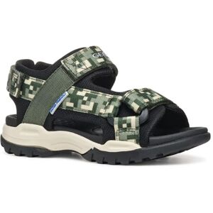 Geox J Borealis BOY E Sandal, Dk Green/Black, 6 UK Child Geox J Borealis BOY E Sandal, Dk Green/Black, 6 UK Child