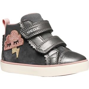 Geox Baby B GISLI Girl Sneaker, Dark Grey, 5 UK Child Geox Baby B GISLI Girl Sneaker, Dark Grey, 5 UK Child