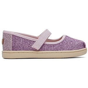 TOMS Tiny Girls Mary Jane Flat, Lilac Mauve Iridescent Glimmer TOMS Tiny Girls Mary Jane Flat, Lilac Mauve Iridescent Glimmer