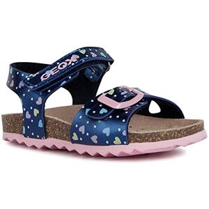 Geox Baby B Chalki Girl Sandal, Navy Pink, 3.5 UK Child Geox Baby B Chalki Girl Sandal, Navy Pink, 3.5 UK Child