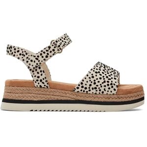 TOMS Girls Diana Wedge Sandal, Fog Flocked Mini Cheetah, 12.5 UK Child TOMS Girls Diana Wedge Sandal, Fog Flocked Mini Cheetah, 12.5 UK Child