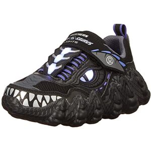 Skechers 400112L BKCC Sneaker, Black & Charcoal Synthetic/Textile/Charcoal, 4 UK Skechers 400112L BKCC Sneaker, Black & Charcoal Synthetic/Textile/Charcoal, 4 UK