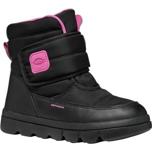 Geox J WILLABOOM Girl B A Snow Boot, Black/Fuchsia, 10 UK Child Geox J WILLABOOM Girl B A Snow Boot, Black/Fuchsia, 10 UK Child