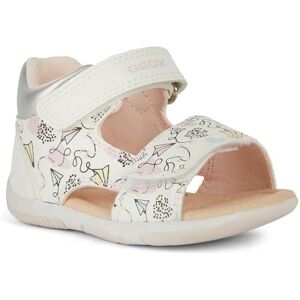Geox Baby B Sandal Tapuz Girl, White Multi-Coloured, 3 UK Child Geox Baby B Sandal Tapuz Girl, White Multi-Coloured, 3 UK Child