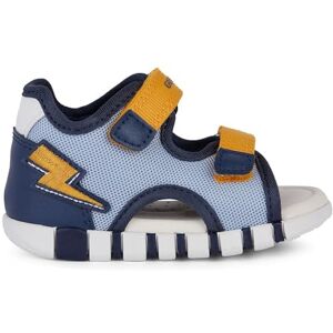 Geox B Iupidoo Boy Sandal, Lt Navy Yellow, 4.5 UK Child Geox B Iupidoo Boy Sandal, Lt Navy Yellow, 4.5 UK Child