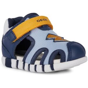 Geox Baby B Iupidoo Boy Sandal, Lt Navy Yellow, 2.5 UK Child Geox Baby B Iupidoo Boy Sandal, Lt Navy Yellow, 2.5 UK Child
