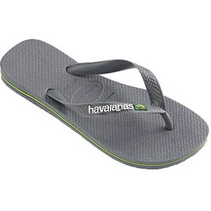 Havaianas Flip Flop Unisex Kids Brasil Logo Steel Grey/Steel Grey Havaianas Flip Flop Unisex Kids Brasil Logo Steel Grey/Steel Grey