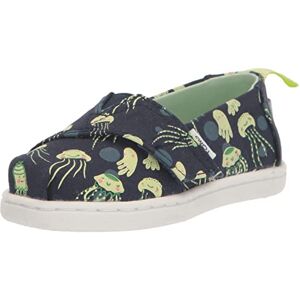 TOMS Boy's Classic Alpargata Loafer Flat, Navy Glow Jellyfish, 7 UK Child TOMS Boy's Classic Alpargata Loafer Flat, Navy Glow Jellyfish, 7 UK Child
