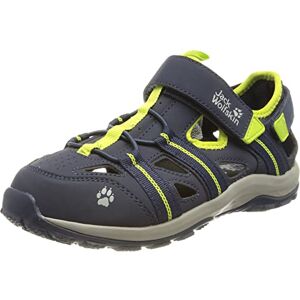 Jack Wolfskin Boy's Unisex Kids Sun Climber K Sandal, Blue/Lime, 8 UK Child Jack Wolfskin Boy's Unisex Kids Sun Climber K Sandal, Blue/Lime, 8 UK Child