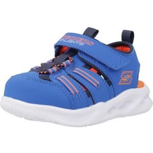 Skechers Boys Sola Glow Flat Sandal, Blue, 5 UK Child Skechers Boys Sola Glow Flat Sandal, Blue, 5 UK Child