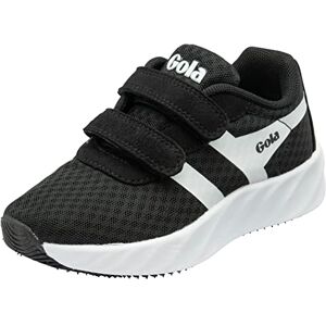 Gola Draken Twin Bar QF Road Running Shoe, Black/White, 9 UK Child Gola Draken Twin Bar QF Road Running Shoe, Black/White, 9 UK Child