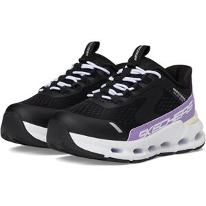 Skechers Girl's Glide-Step + Vista Lane Slip-On Sneakers, Black Synthetic/Purple Trim, 10 UK Skechers Girl's Glide-Step + Vista Lane Slip-On Sneakers, Black Synthetic/Purple Trim, 10 UK