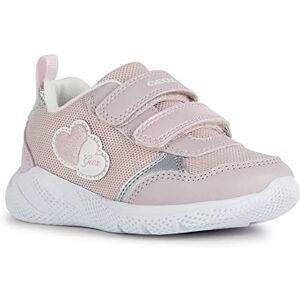 Geox Baby B Sprintye Girl Sneaker, Pink Silver, 5 UK Child Geox Baby B Sprintye Girl Sneaker, Pink Silver, 5 UK Child
