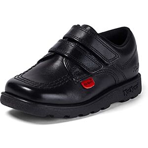 Kickers Boy's Fragma Lo Twin Strap Leather School Shoes Extra Comfortable Added Durability Premium Quality, Black, 7 UK Child Kickers Boy's Fragma Lo Twin Strap Leather School Shoes Extra Comfortable Added Durability Premium Quality, Black, 7 UK Child