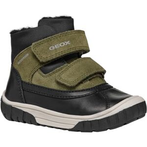 Geox Baby B OMAR BOY WPF C Ankle Boot, Black/DK Green, 2 UK Child Geox Baby B OMAR BOY WPF C Ankle Boot, Black/DK Green, 2 UK Child