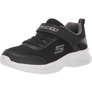 Skechers Unisex Kids Boys Trainers, Black Textile Synthetic Charcoal Trim, 1.5 UK Skechers Unisex Kids Boys Trainers, Black Textile Synthetic Charcoal Trim, 1.5 UK