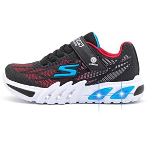 Skechers Unisex Kids 400137l Bkrb Sneaker, Black Synthetic Red Blue Trim, 1 UK Skechers Unisex Kids 400137l Bkrb Sneaker, Black Synthetic Red Blue Trim, 1 UK