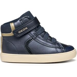 Geox Baby B GISLI Girl Sneaker, Navy/Platinum, 4.5 UK Child Geox Baby B GISLI Girl Sneaker, Navy/Platinum, 4.5 UK Child