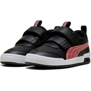 Puma MULTIFLEX 2 Glitz FS V PS Sneaker, Black-Rose Gold, 12 UK Child Puma MULTIFLEX 2 Glitz FS V PS Sneaker, Black-Rose Gold, 12 UK Child