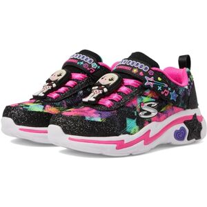 Skechers Baby Girl's Snuggle Sneaks Skech Squad Sneaker, Black Sparkle Mesh/Multi Trim, 4 UK Skechers Baby Girl's Snuggle Sneaks Skech Squad Sneaker, Black Sparkle Mesh/Multi Trim, 4 UK