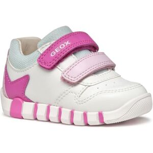 Geox B IUPIDOO Girl A, Baby Mädchen Sneaker, White/Fuchsia, Geox B IUPIDOO Girl A, Baby Mädchen Sneaker, White/Fuchsia,