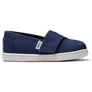 TOMS Unisex Kids Tiny Alpargata Loafer Flat, Navy, 3 UK Child TOMS Unisex Kids Tiny Alpargata Loafer Flat, Navy, 3 UK Child