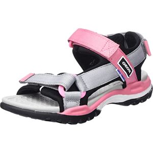 Geox J Borealis Girl Sandal, Black Grey, 7.5 UK Child Geox J Borealis Girl Sandal, Black Grey, 7.5 UK Child