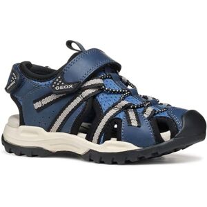 Geox J Borealis BOY B Sandal, Denim/Grey, 0 UK Geox J Borealis BOY B Sandal, Denim/Grey, 0 UK