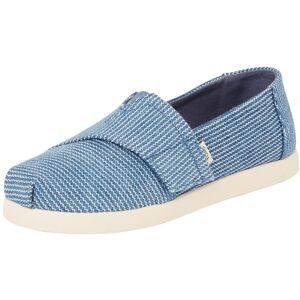 TOMS Boys Alpargata Classic Slip-On Espadrille, Dark Sky Subtle Stripes, 5 UK Child TOMS Boys Alpargata Classic Slip-On Espadrille, Dark Sky Subtle Stripes, 5 UK Child