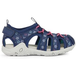 Geox Girls J Whinberry G Sandal, Navy Fuchsia, 7.5 UK Child Geox Girls J Whinberry G Sandal, Navy Fuchsia, 7.5 UK Child