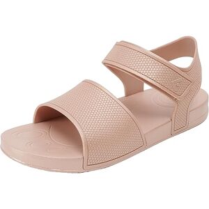 Fitflop Unisex Kids Kids Iqushion Pearlised Sandal With Backstrap Flip Flop, Rose Gold, 1 UK Fitflop Unisex Kids Kids Iqushion Pearlised Sandal With Backstrap Flip Flop, Rose Gold, 1 UK