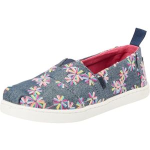 TOMS Girl's Classic Alpargata Loafer Flat, Navy Embroidered Floral, 11.5 UK Child TOMS Girl's Classic Alpargata Loafer Flat, Navy Embroidered Floral, 11.5 UK Child