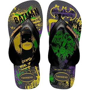 Havaianas Unisex Kids Max Herois Flip-Flop, Steel Grey Black, 7 UK Child Havaianas Unisex Kids Max Herois Flip-Flop, Steel Grey Black, 7 UK Child