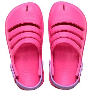 Havaianas Kids Clog, Pink Flux/Prisma Purple, 3/4 Havaianas Kids Clog, Pink Flux/Prisma Purple, 3/4