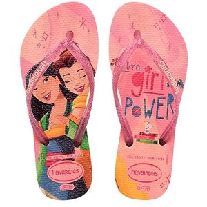 Havaianas Boy's Girl's Kids Slim Princess Sandal, Ballet Rose, 12 UK Child Havaianas Boy's Girl's Kids Slim Princess Sandal, Ballet Rose, 12 UK Child