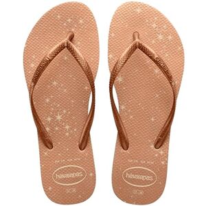 Havaianas Slim Gloss Girls Flip Flops Color: Beige Size: 7 Child UK Havaianas Slim Gloss Girls Flip Flops Color: Beige Size: 7 Child UK