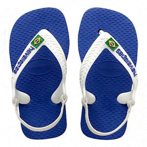Havaianas Unisex Baby Brasil Logo Ii Flip-Flop, Marine Blue, 4 UK Child Havaianas Unisex Baby Brasil Logo Ii Flip-Flop, Marine Blue, 4 UK Child