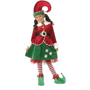 Rubies S9112-XS Disfraz Elfo Girl Deluxe Inf Elves Costume, Multicoloured, XS (5-6 AÑOS) Rubies S9112-XS Disfraz Elfo Girl Deluxe Inf Elves Costume, Multicoloured, XS (5-6 AÑOS)