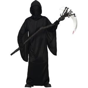 FIESTAS GUIRCA Black Mystic Fancy Dress Costume Children (10-12 Years) Hood and Tunic Ghost and Spectre Costumes for Halloween, Carnival and Fancy Dress Parties Ideal for Kids Black FIESTAS GUIRCA Black Mystic Fancy Dress Costume Children (10-12 Years) Hood and Tunic Ghost and Spectre Costumes for Halloween, Carnival and Fancy Dress Parties Ideal for Kids Black